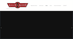 Desktop Screenshot of karateacademyus.com
