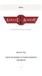 Mobile Screenshot of karateacademyus.com